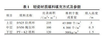 鲍尔环在烟道气酚盐分解制取粗酚中的应用